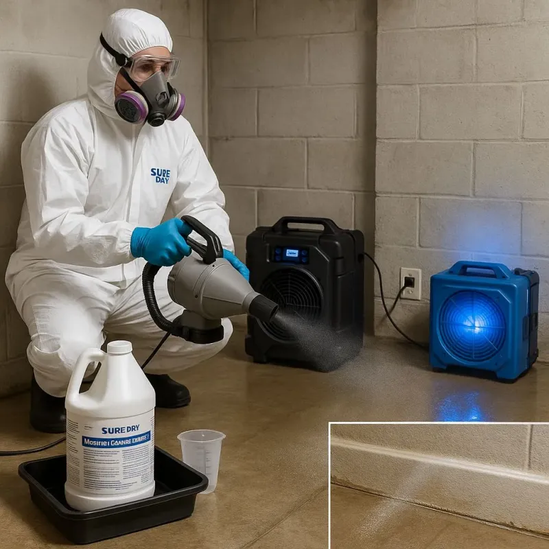 Sanitization and Odor Removal process in Fairchilds, TX