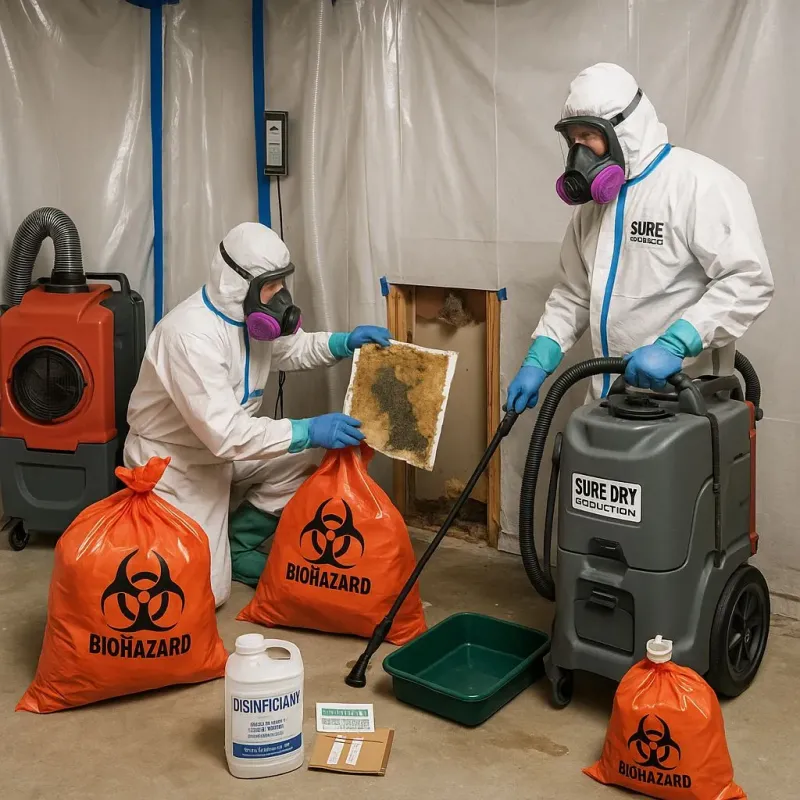 Contaminated Water Handling Protocols process in Fairchilds, TX